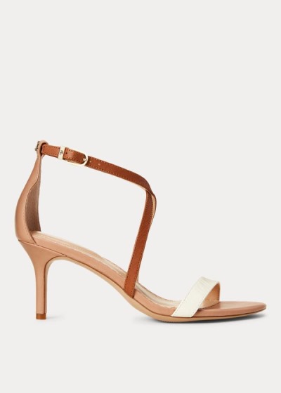 Sandalias Ralph Lauren Mujer Kaki - Leaton Colorblock - HGSZL5234